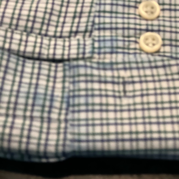 Ralph Lauren Yarmouth 100% Cotton Oxford, plaid, size 17 1/2.  See photos. - Picture 5 of 5
